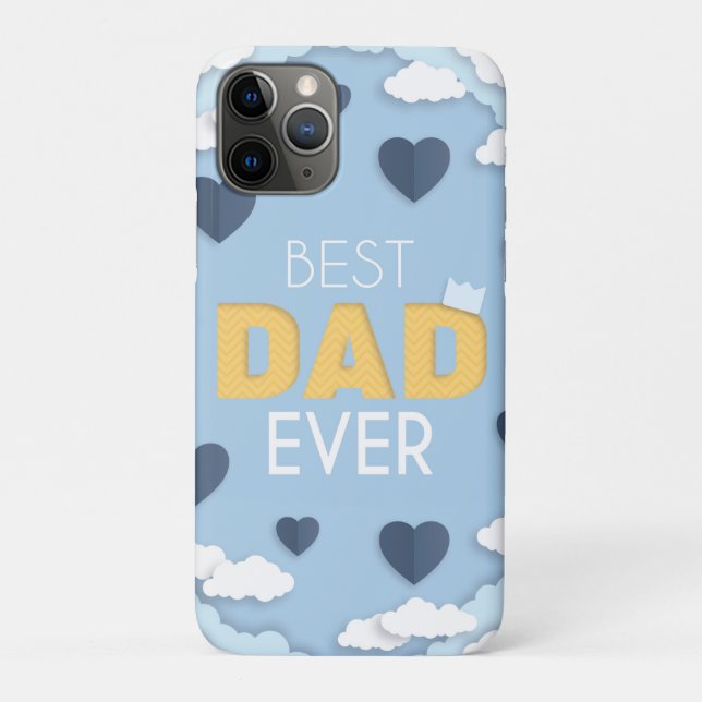 Capa Para iPhone 11 Pro O melhor Dia de os pais de sempre (Verso)