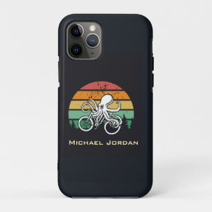 Capa Para iPhone 11 Pro Octopus Andando de bicicleta
