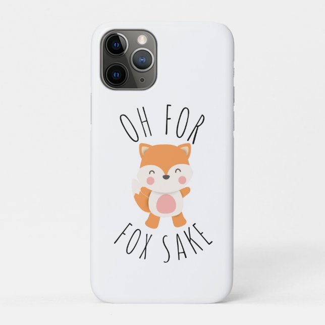 Capa Para iPhone 11 Pro Oh para Fox Sake (Verso)