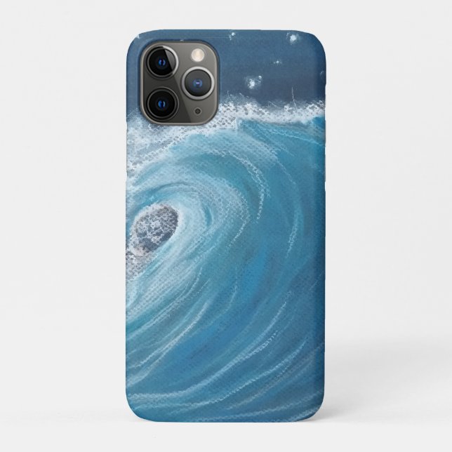Capa Para iPhone 11 Pro Oil pastel wave for phone case (Verso)