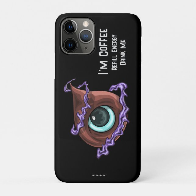 Capa Para iPhone 11 Pro Olá, eu sou café (Verso)