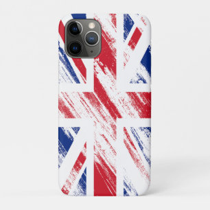 Capa Para iPhone 11 Pro Old Vintage Grunge Reino Unido Flag Union Jack