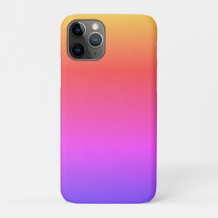 Capa Para iPhone 11 Pro Ombré de cores simples e simples do arco-íris