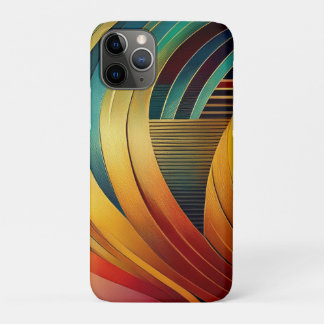 Capa Para iPhone 11 Pro Onda arco-íris