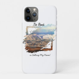 Capa Para iPhone 11 Pro Ondas de Praia Azul Personalize