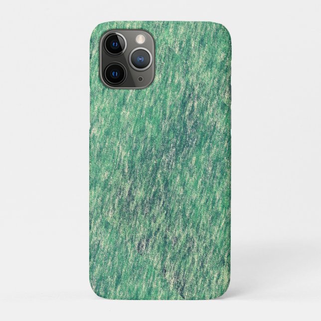 Capa Para iPhone 11 Pro Ondas De Verde (Verso)