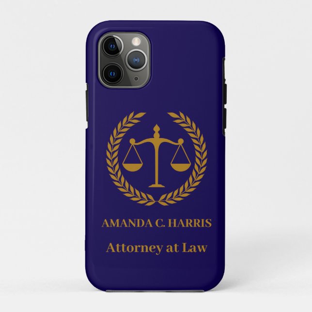 Capa Para iPhone 11 Pro Ótimo para Advogados, Procuradores, Juízes, Assist (Verso)