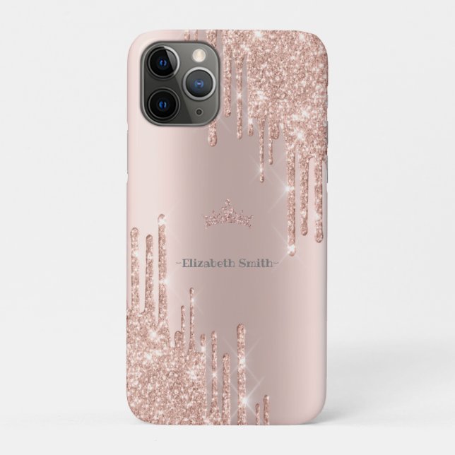 Capa Para iPhone 11 Pro Ouro elegante, royal (Verso)
