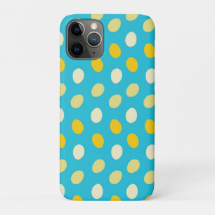 Capa Para iPhone 11 Pro Ovos Coloridos Azul Branco Amarelo Ninhos de Pássa