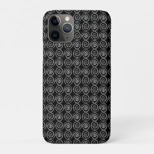 Capa Para iPhone 11 Pro Padrão Celta de Espiral Dupla