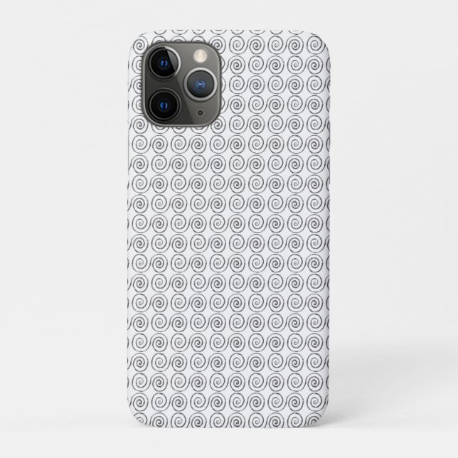 Capa Para iPhone 11 Pro Padrão Celta de Espiral Dupla (Verso)