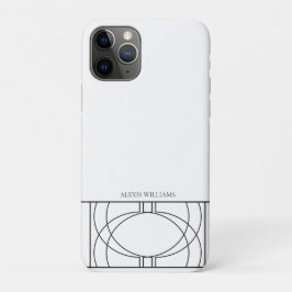 Capa Para iPhone 11 Pro Padrão Contemporâneo Geométrico Moderno