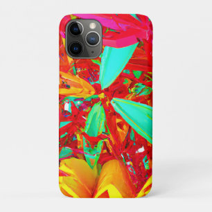 Capa Para iPhone 11 Pro Padrão de Abstrato de Cores Vibrantes