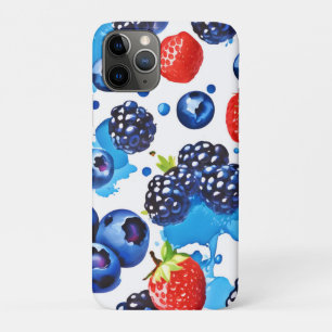 Capa Para iPhone 11 Pro Padrão de Berry Vibrante