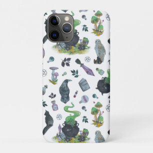 Capa Para iPhone 11 Pro Padrão de Bruxa Spooky