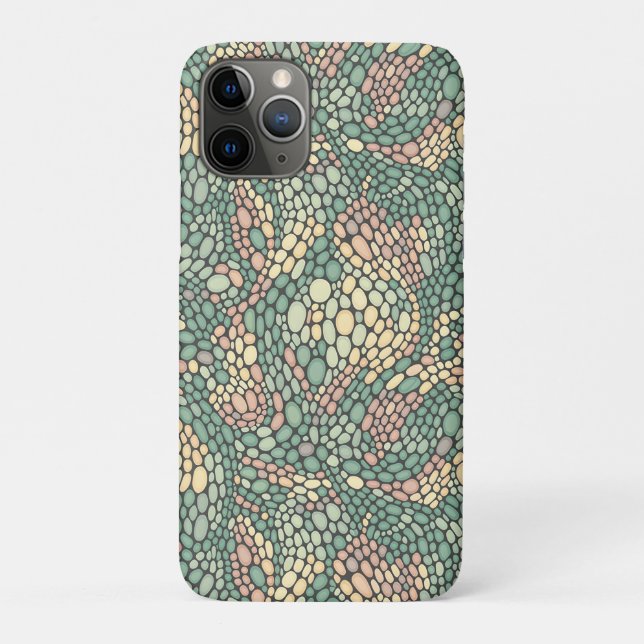 Capa Para iPhone 11 Pro Padrão de Células Orgânicas Micros (Verso)