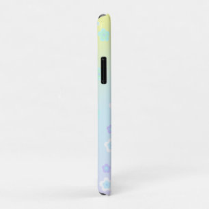 Capa Para iPhone 11 Pro Padrão de cor gradiente floral azul Flor