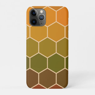 Capa Para iPhone 11 Pro Padrão de cubos ou hexágonos coloridos modernos