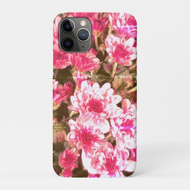 Capa Para iPhone 11 Pro Padrão de Flor de Rosa – Design Botânico Suave (Verso)