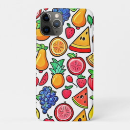 Capa Para iPhone 11 Pro Padrão de Fruta vibrante