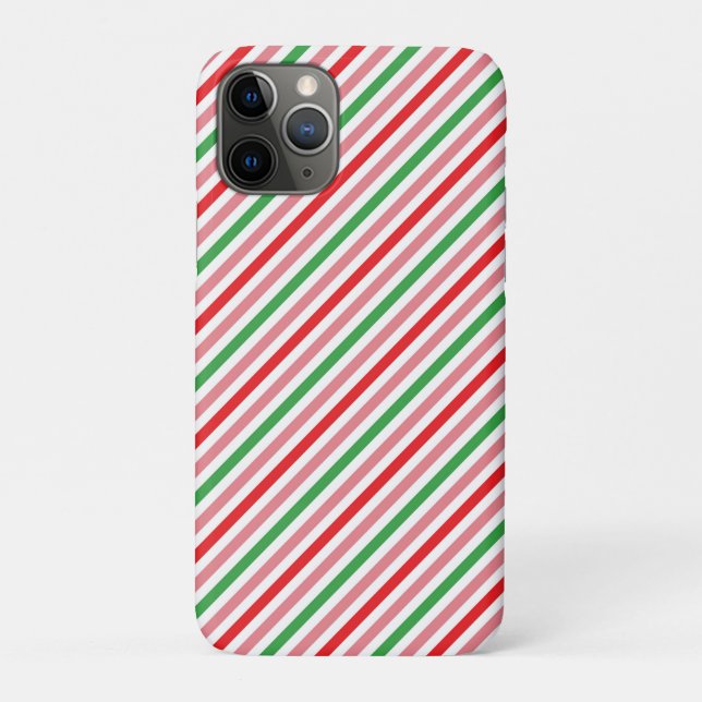 Capa Para iPhone 11 Pro Padrão de Grelha de Verão de Melancia-56206 (Verso)