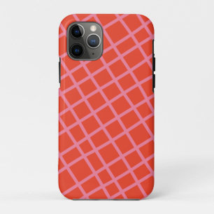 Capa Para iPhone 11 Pro Padrão de Linhas Verificadas com Abstrato Diagonal
