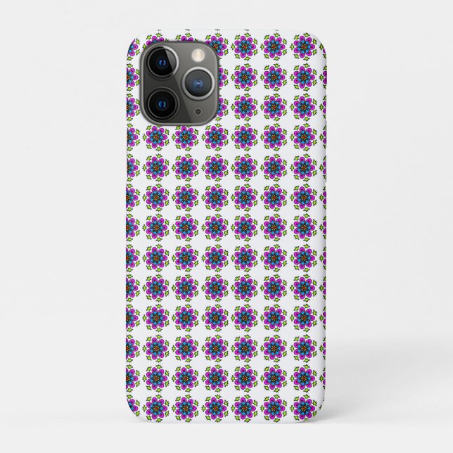 Capa Para iPhone 11 Pro Padrão de Mandala Floral (Verso)