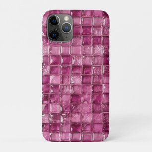 Capa Para iPhone 11 Pro Padrão de mosaico rosa