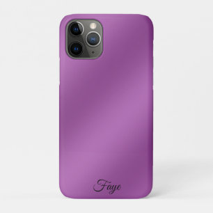 Capa Para iPhone 11 Pro Padrão de onda de gradiente roxo simples moderno