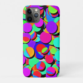 Capa Para iPhone 11 Pro Padrão de Revival Retroativo Colorido Vibrante