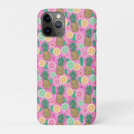 Capa Para iPhone 11 Pro Padrão de Verão de Praia