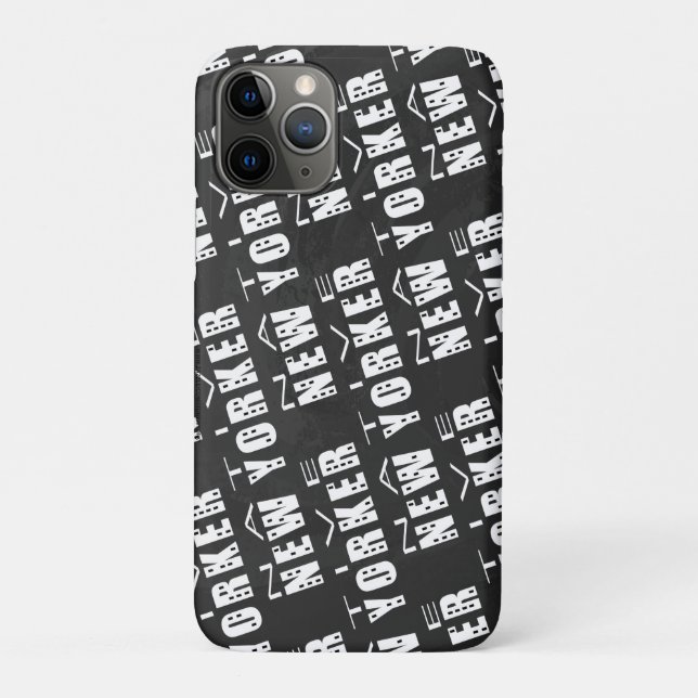 Capa Para iPhone 11 Pro Padrão do New Yorker nativo (Verso)