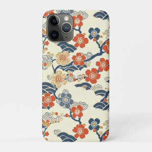 Capa Para iPhone 11 Pro Padrão Elegante De Flor De Cereja Sem Costura (14)
