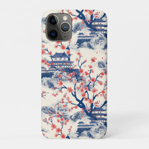 Capa Para iPhone 11 Pro Padrão Elegante De Flor De Cereja Sem Costura (15)