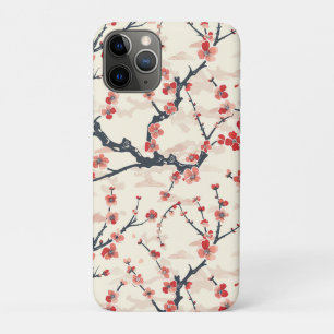 Capa Para iPhone 11 Pro Padrão Elegante De Flor De Cereja Sem Costura (5)