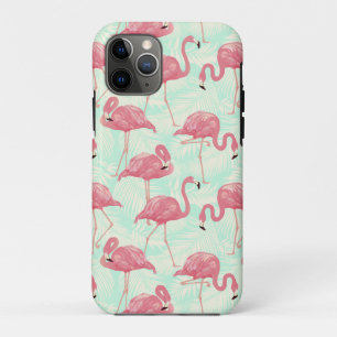 Capa Para iPhone 11 Pro Padrão Flamingo Pink Elegante de Chic