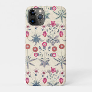 Capa Para iPhone 11 Pro Padrão Floral de Margarida William Morris Vermelho