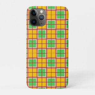 Capa Para iPhone 11 Pro Padrão Geométrico Brilhante com Formas Simétricas