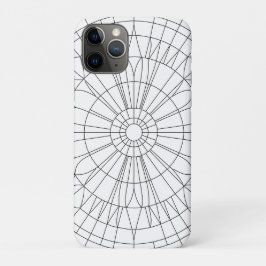 Capa Para iPhone 11 Pro Padrão Geométrico de Mandala