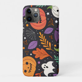 Capa Para iPhone 11 Pro Padrão Mágico de Halloween Fofo