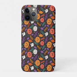 Capa Para iPhone 11 Pro Padrão Mágico de Halloween Fofo