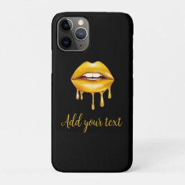 Capa Para iPhone 11 Pro padrão na moda cinza dos lábios