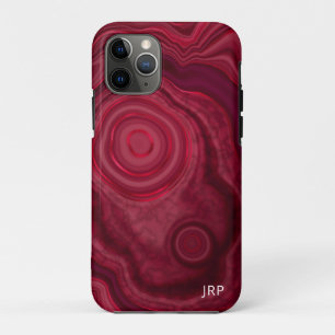 Capa Para iPhone 11 Pro Padrão profundo de agate de Abstrato de Rosa com m