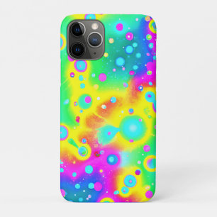 Capa Para iPhone 11 Pro Padrão Vibrante de Fogo Neon