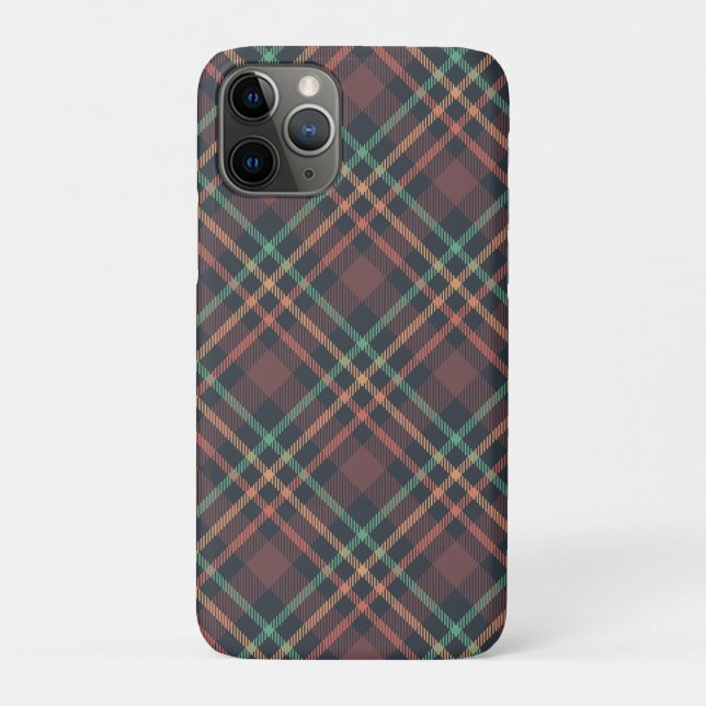 Capa Para iPhone 11 Pro Padrão Xadrez Clássico (Verso)