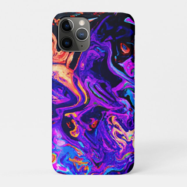 Capa Para iPhone 11 Pro Padrões artísticos coloridos (Verso)