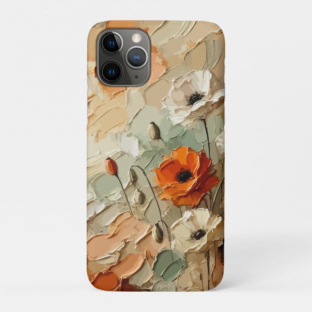 Capa Para iPhone 11 Pro Painterly Bloomscape (Verso)
