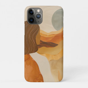 Capa Para iPhone 11 Pro Paisagem Boho Abstrato (17)