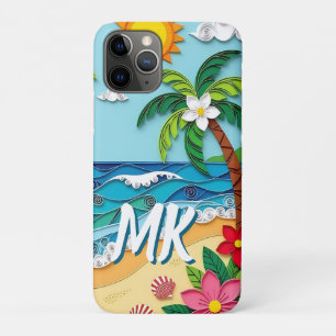 Capa Para iPhone 11 Pro Palmeiras na Praia Personalizadas