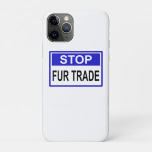 Capa Para iPhone 11 Pro Parar sinal azul com pele